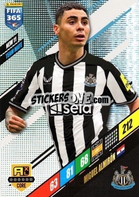 Sticker Miguel Almirón - FIFA 365: 2023-2024. Adrenalyn XL
 n. NEW11 - Panini