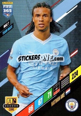 Sticker Nathan Aké - FIFA 365: 2023-2024. Adrenalyn XL
 n. MAC7 - Panini
