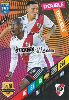 Figurina Nicolás de la Cruz / Esequiel Barco - FIFA 365: 2023-2024. Adrenalyn XL
 - Panini