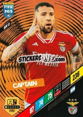 Sticker Nicolás Otamendi - FIFA 365: 2023-2024. Adrenalyn XL
 n. BEN13 - Panini