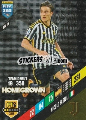 Sticker Nicolo Fagioli - FIFA 365: 2023-2024. Adrenalyn XL
 n. JUV15 - Panini