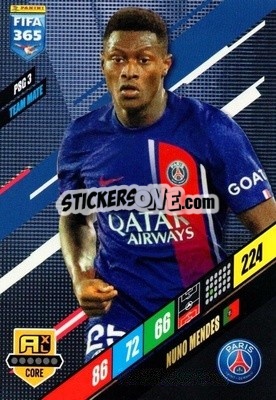 Sticker Nuno Mendes - FIFA 365: 2023-2024. Adrenalyn XL
 - Panini