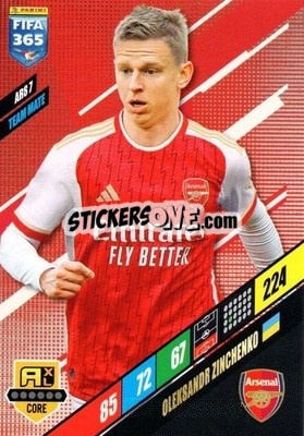 Sticker Oleksandr Zinchenko - FIFA 365: 2023-2024. Adrenalyn XL
 n. ARS7 - Panini
