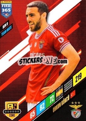 Sticker Orkun Kökçü - FIFA 365: 2023-2024. Adrenalyn XL
 n. BEN9 - Panini