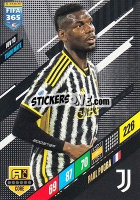 Sticker Paul Pogba - FIFA 365: 2023-2024. Adrenalyn XL
 n. JUV10 - Panini