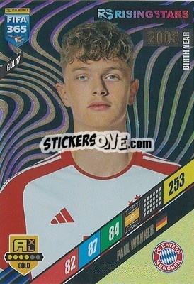 Sticker Paul Wanner - FIFA 365: 2023-2024. Adrenalyn XL
 n. GOL17 - Panini
