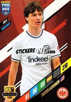 Sticker Paxten Aaronson - FIFA 365: 2023-2024. Adrenalyn XL
 n. EIN9 - Panini