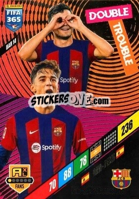 Sticker Pedri / Gavi - FIFA 365: 2023-2024. Adrenalyn XL
 n. BAR14 - Panini