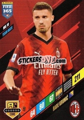 Sticker Rade Krunić - FIFA 365: 2023-2024. Adrenalyn XL
 n. MIL10 - Panini