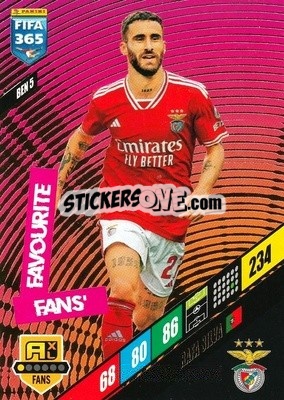 Sticker Rafa Silva - FIFA 365: 2023-2024. Adrenalyn XL
 n. BEN5 - Panini