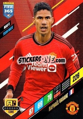 Sticker Raphaël Varane - FIFA 365: 2023-2024. Adrenalyn XL
 - Panini