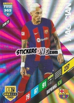 Sticker Raphinha - FIFA 365: 2023-2024. Adrenalyn XL
 n. POW28 - Panini