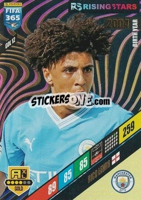 Sticker Rico Lewis - FIFA 365: 2023-2024. Adrenalyn XL
 n. GOL12 - Panini