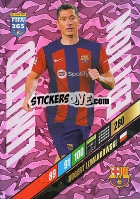 Sticker Robert Lewandowski - FIFA 365: 2023-2024. Adrenalyn XL
 - Panini