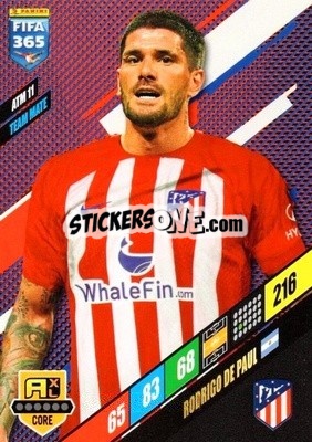 Sticker Rodrigo De Paul - FIFA 365: 2023-2024. Adrenalyn XL
 n. ATM11 - Panini