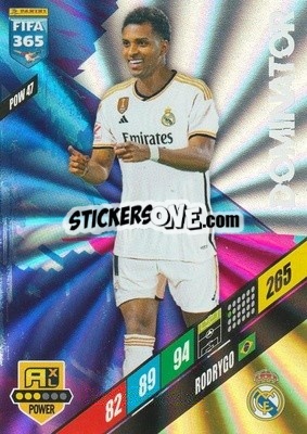 Sticker Rodrygo - FIFA 365: 2023-2024. Adrenalyn XL
 n. POW47 - Panini