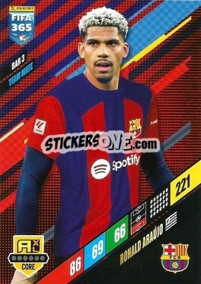 Sticker Ronald Araüjo - FIFA 365: 2023-2024. Adrenalyn XL
 - Panini