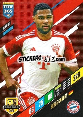 Sticker Serge Gnabry - FIFA 365: 2023-2024. Adrenalyn XL
 n. BMU11 - Panini