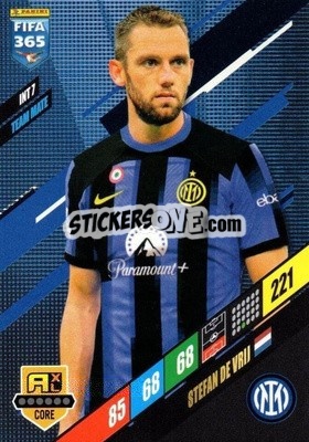 Sticker Stefan de Vrij - FIFA 365: 2023-2024. Adrenalyn XL
 n. INT7 - Panini