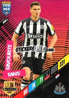 Sticker Sven Botman - FIFA 365: 2023-2024. Adrenalyn XL
 n. NEW5 - Panini
