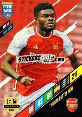 Sticker Thomas Partey - FIFA 365: 2023-2024. Adrenalyn XL
 n. ARS10 - Panini