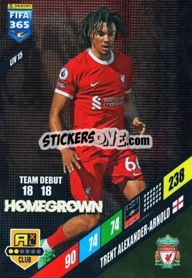 Figurina Trent Alexander-Arnold - FIFA 365: 2023-2024. Adrenalyn XL
 - Panini