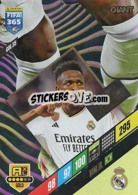Sticker Vini Jr. - FIFA 365: 2023-2024. Adrenalyn XL
 n. GOL35 - Panini