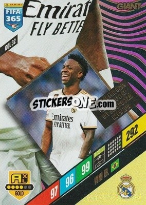 Sticker Vini Jr. - FIFA 365: 2023-2024. Adrenalyn XL
 n. GOL32 - Panini