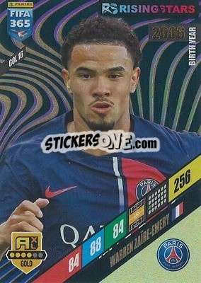 Sticker Warren Zaïre-Emery - FIFA 365: 2023-2024. Adrenalyn XL
 n. GOL16 - Panini