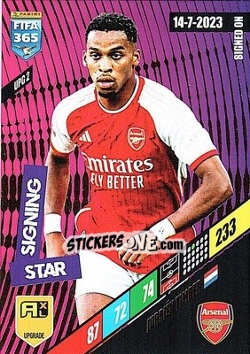 Sticker Jurriën Timber - FIFA 365: 2023-2024. Adrenalyn XL
 n. UPG2 - Panini