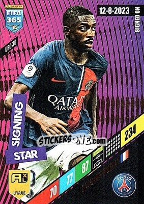 Sticker Ousmane Dembélé - FIFA 365: 2023-2024. Adrenalyn XL
 n. UPG30 - Panini