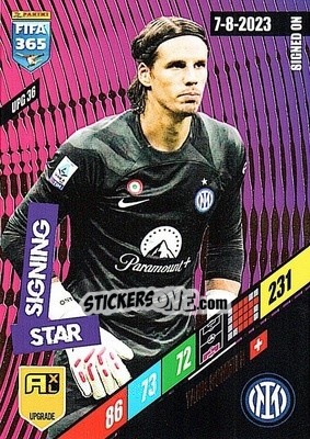 Sticker Yann Sommer - FIFA 365: 2023-2024. Adrenalyn XL
 n. UPG36 - Panini