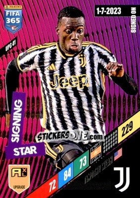 Sticker Timothy Weah - FIFA 365: 2023-2024. Adrenalyn XL
 n. UPG41 - Panini