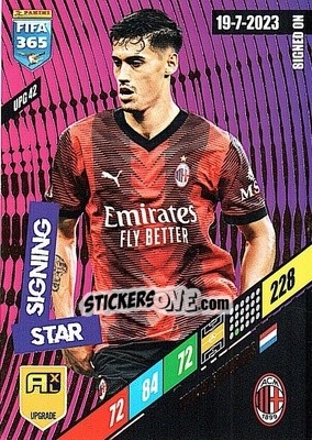 Sticker Tijjani Reijnders - FIFA 365: 2023-2024. Adrenalyn XL
 n. UPG42 - Panini