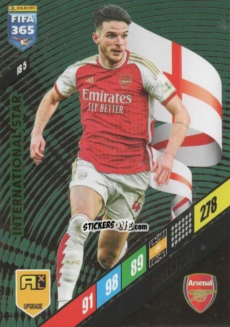 Sticker Declan Rice - FIFA 365: 2023-2024. Adrenalyn XL
 n. IS5 - Panini