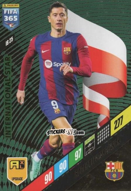Sticker Robert Lewandowski - FIFA 365: 2023-2024. Adrenalyn XL
 n. IS25 - Panini