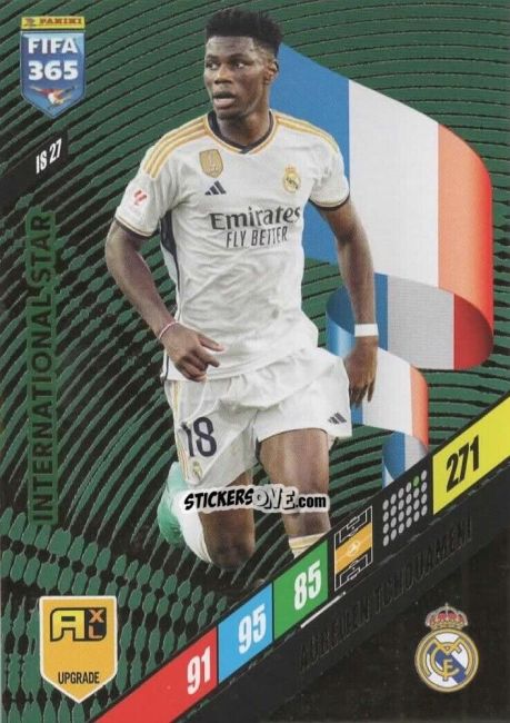 Cromo Aurélien Tchouaméni - FIFA 365: 2023-2024. Adrenalyn XL
 n. IS27 - Panini