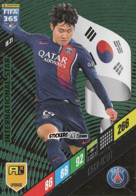 Cromo Kang-in Lee - FIFA 365: 2023-2024. Adrenalyn XL
 n. IS31 - Panini