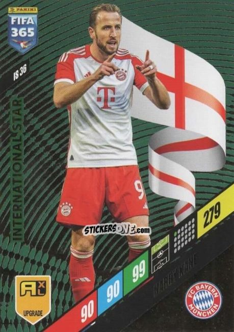 Cromo Harry Kane - FIFA 365: 2023-2024. Adrenalyn XL
 n. IS36 - Panini