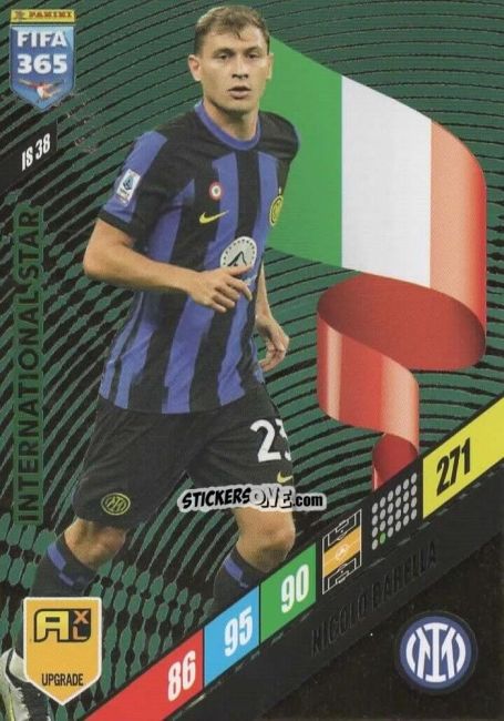 Cromo Nicolò Barella - FIFA 365: 2023-2024. Adrenalyn XL
 n. IS38 - Panini