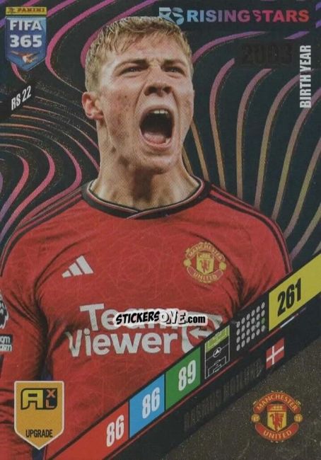 Sticker Rasmus Højlund - FIFA 365: 2023-2024. Adrenalyn XL
 n. RS22 - Panini