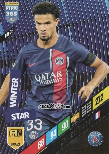 Cromo Warren Zaïre Emery - FIFA 365: 2023-2024. Adrenalyn XL
 n. STS36 - Panini