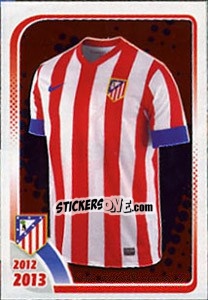 Figurina 1-a Equipación - Atletico de Madrid 2012-2013 - Panini