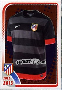 Figurina 2-a Equipación - Atletico de Madrid 2012-2013 - Panini