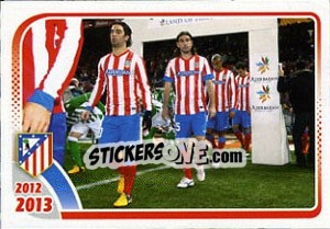 Cromo Salida al terreno de juego - Atletico de Madrid 2012-2013 - Panini