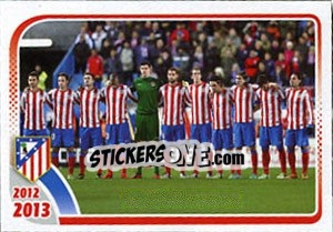 Figurina Salida al terreno de juego - Atletico de Madrid 2012-2013 - Panini