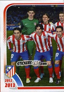 Sticker Alineación equipo titular - Atletico de Madrid 2012-2013 - Panini