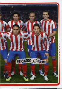 Figurina Alineación equipo titular - Atletico de Madrid 2012-2013 - Panini