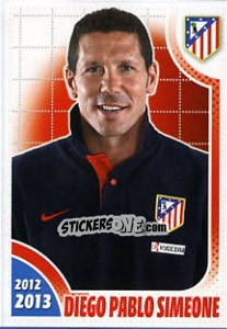 Sticker Diego Pablo Simeone - Atletico de Madrid 2012-2013 n. 27 - Panini