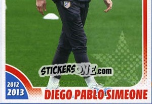 Sticker Diego Pablo Simeone - Atletico de Madrid 2012-2013 n. 29 - Panini
